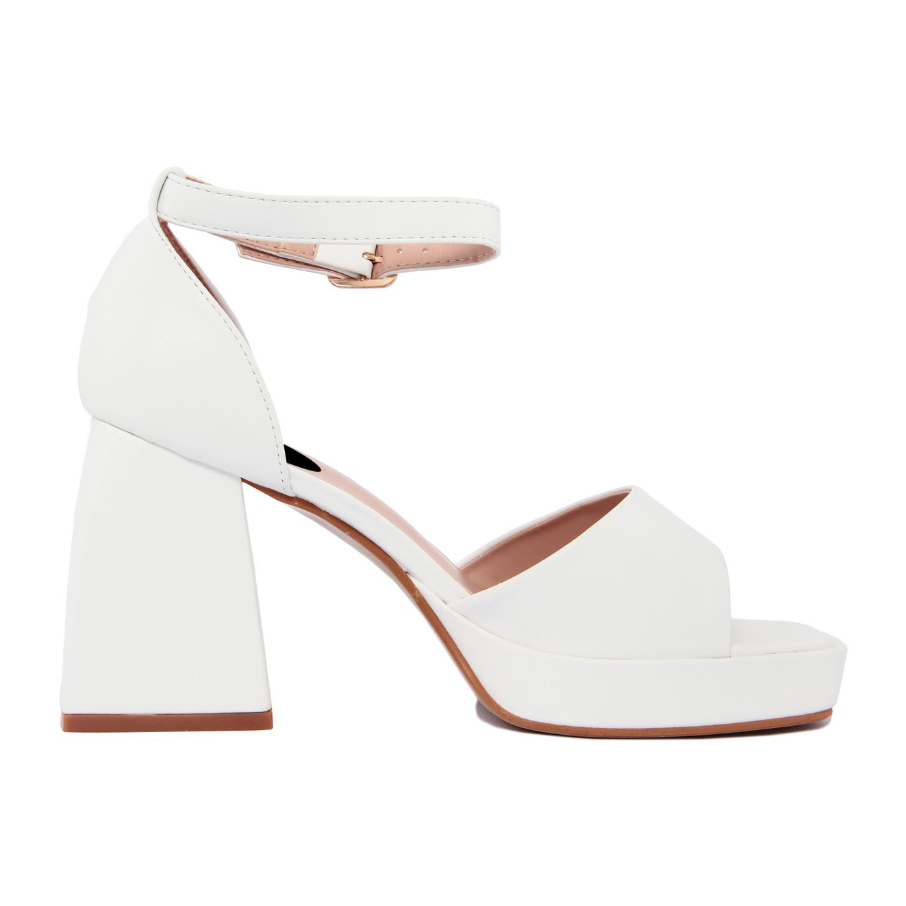 Sandali con tacco Donna colore Bianco
