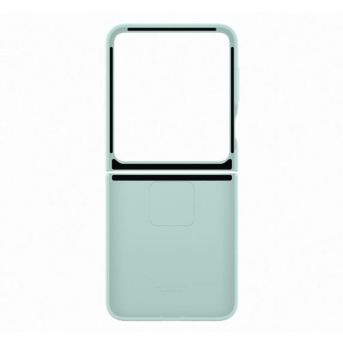 Coque SAMSUNG Z Flip6 silicone Vert d'eau avec anneau