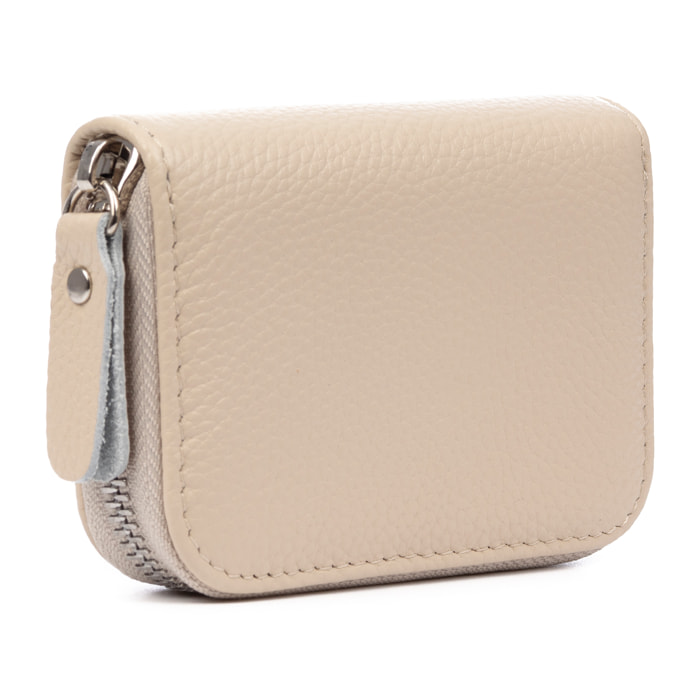 Balocco cartera tarjetero mujer. Piel auténtica Dollaro.