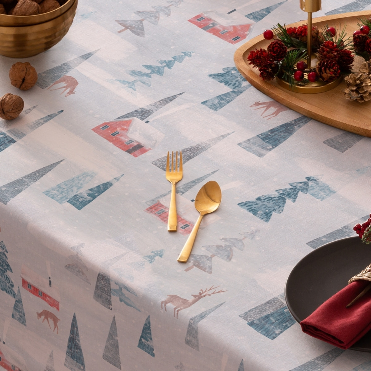 Mantel antimanchas OLAF AZUL