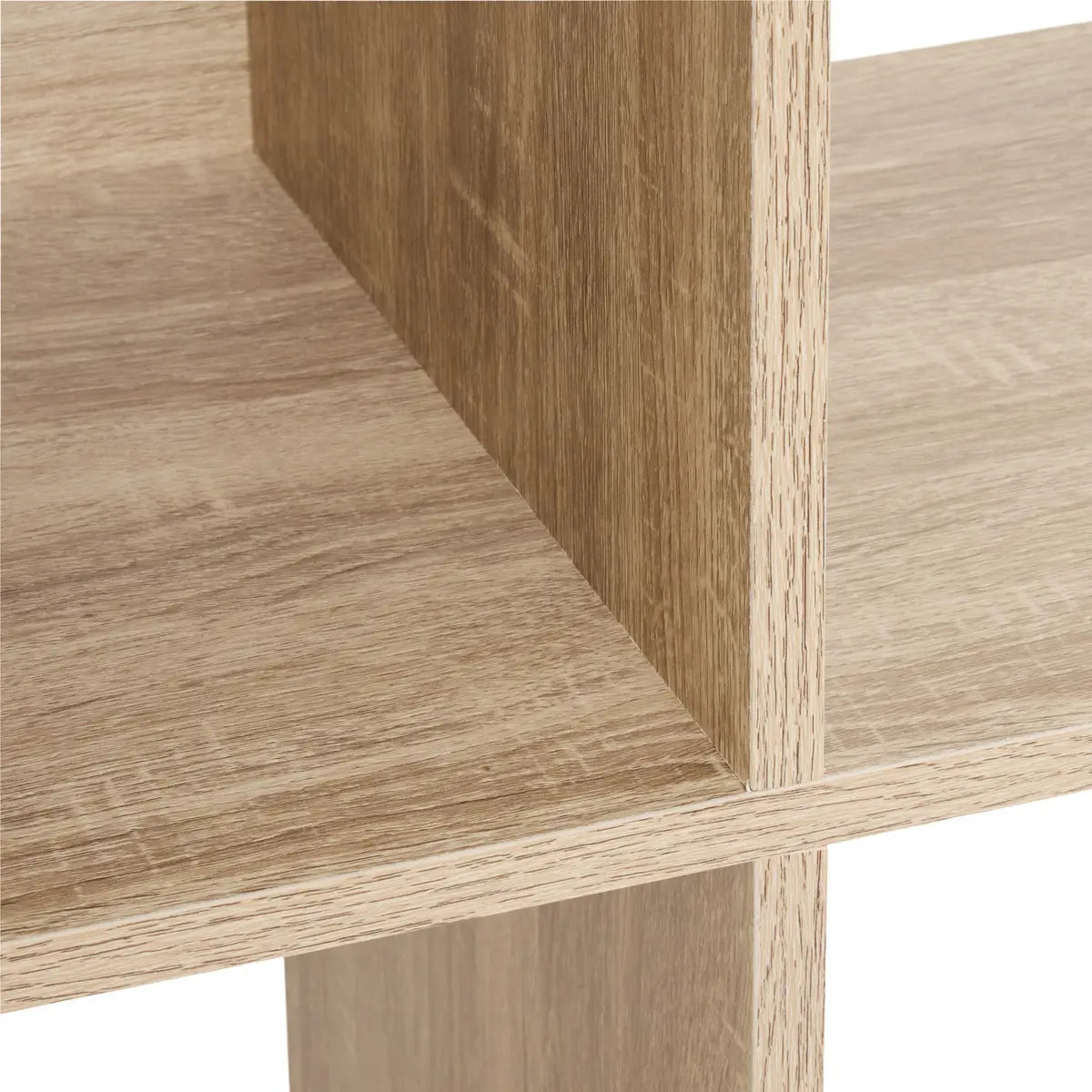 Étagère escalier 6 cases "Mix N' Modul" effet chêne naturel