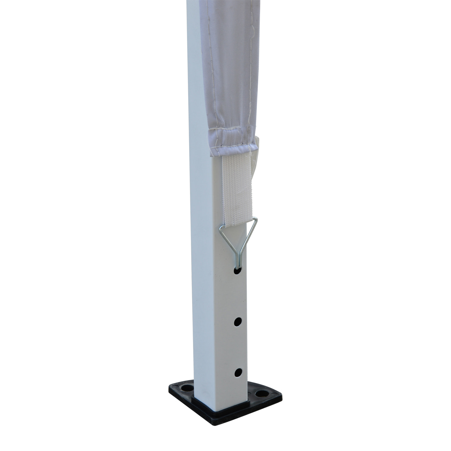 Outsunny Carpa Plegable 3x3 m Cenador de Jardín Gazebo con Bolsa de Transporte Altura Ajustable en 3 Niveles Anti-UV e Impermeable para Terraza Patio Playa Blanco