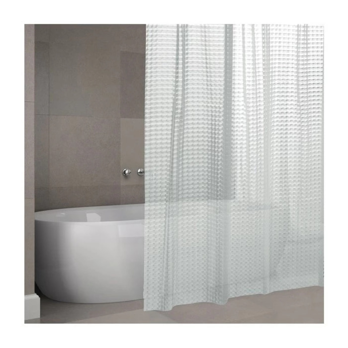Rideau de douche EVA 180x200cm Premium 3D Transpararent MSV
