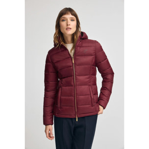 Chaqueta ultralight granate con logo Polo Club