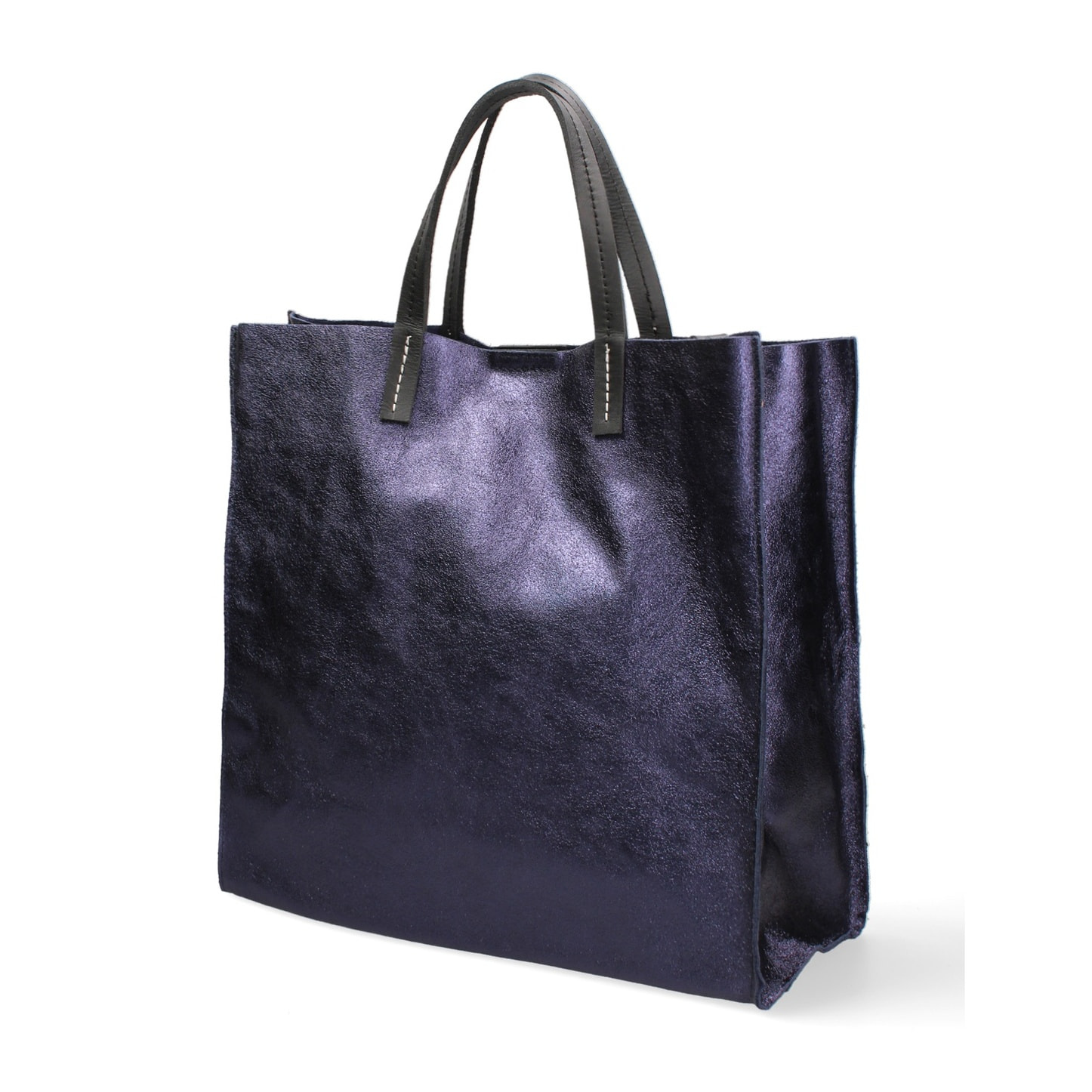 Borsa a mano da donna Made in Italy - Modello Ereva - 100% pelle - 34.5 x 32.0 x 17.0 cm