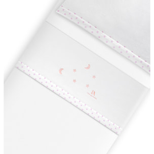 Triptico Cuna Coralina  Don Algodon Multi Estrellas Luna Bco/Rosa
