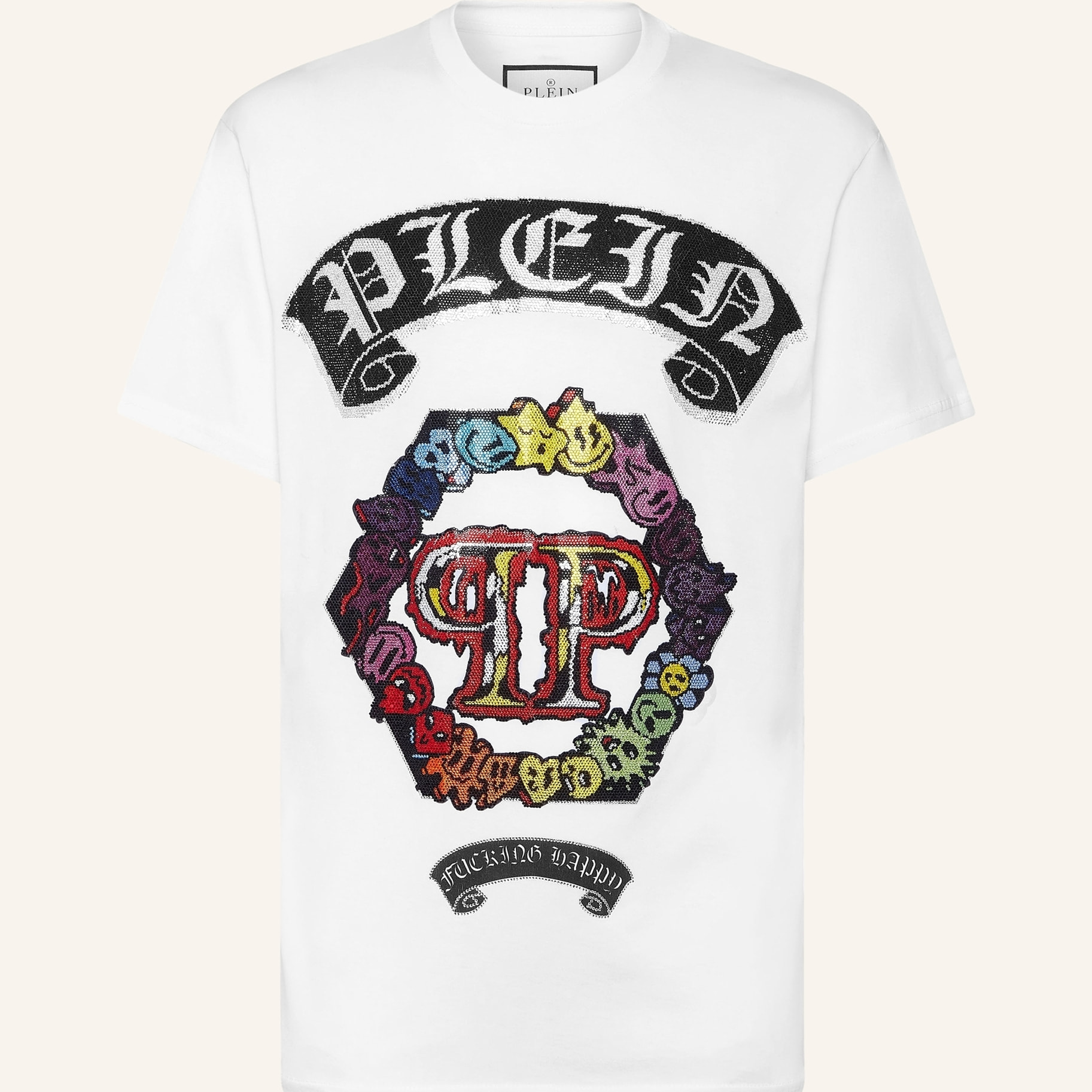 PHILIPP PLEIN Camiseta Cuello Redondo SMILE