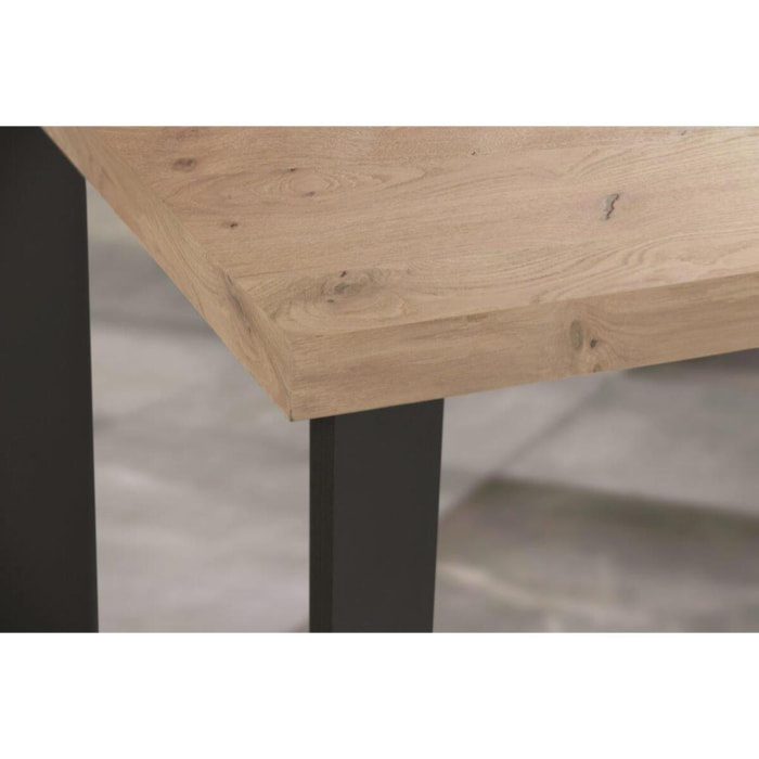 Tavolo SCANSANO rovere impiallacciato sp. 4 cm 160x90 cm