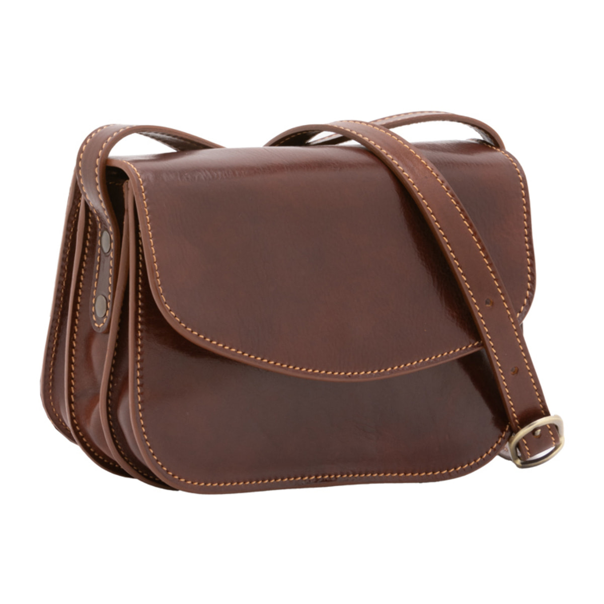 Borsa a tracolla  da donna In Vera pelle Made in Italy 22x16x9,5 cm