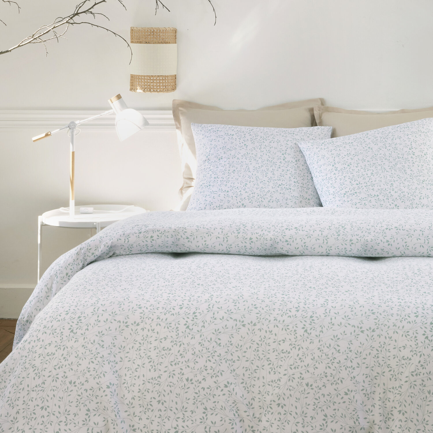Parure housse de couette imprimé 100% gaze de coton - mumure