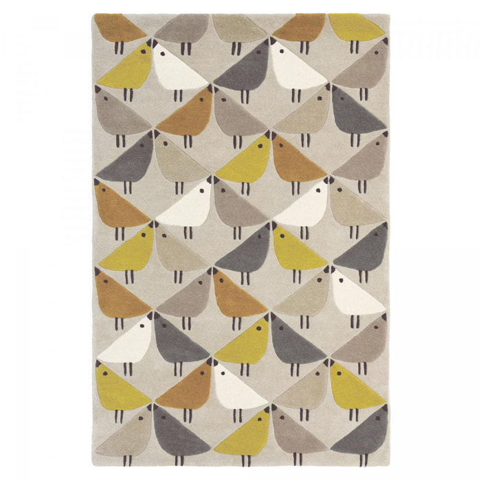 Tapis salon et chambre fait à la main en laine motif animaux DÉSIRIX