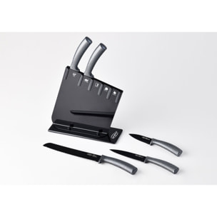 Set 6pc cuchillos acero inoxidable jarama gt black