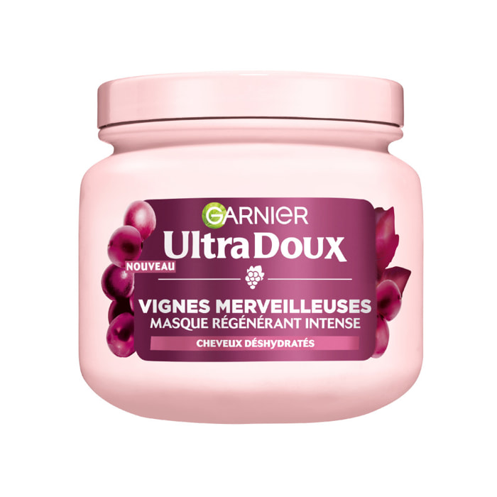 Garnier Ultra Doux Vignes Merveilleuses Masque Hydratant Régénérant Intense 340ml - Homme & Femme