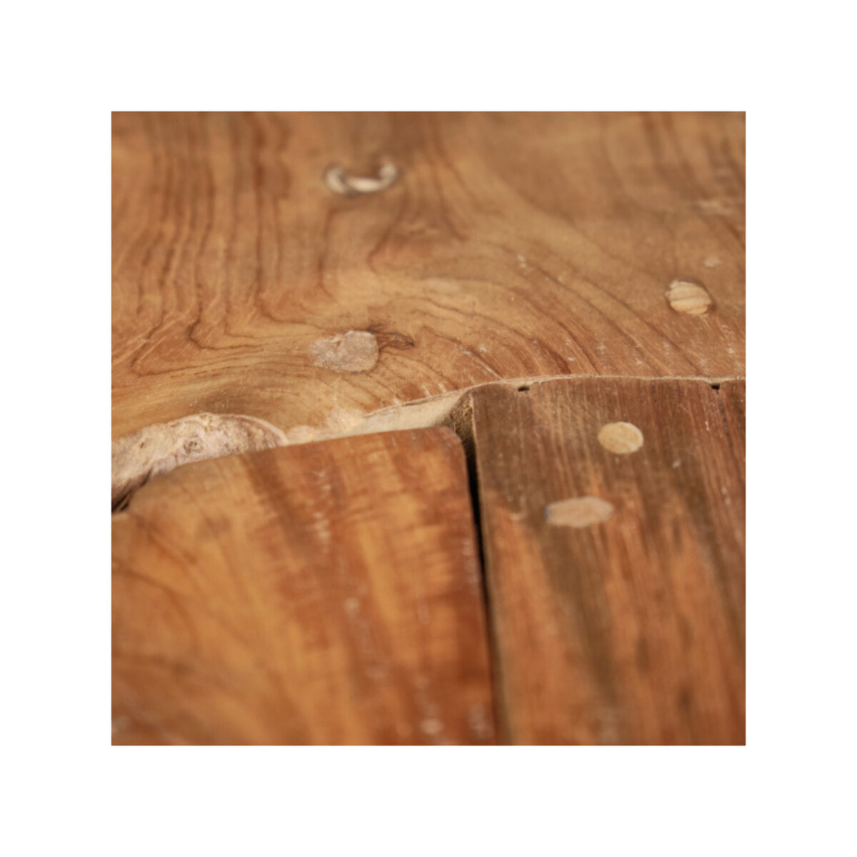 Table basse rectangulaire 120 x 60 cm en bois de teck - KAMI