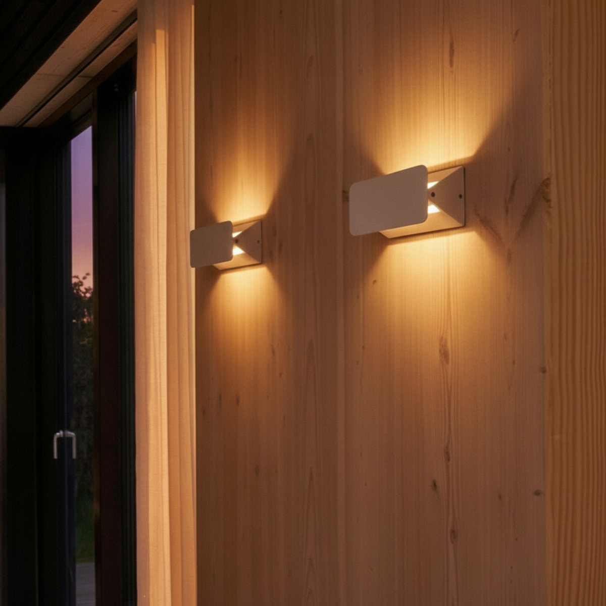 Forlight Shape - Aplique LED Exterior Modulable y Orientable para Jardín y Terraza. Aplique de Pared con LED 4.5W Blanco Cálido