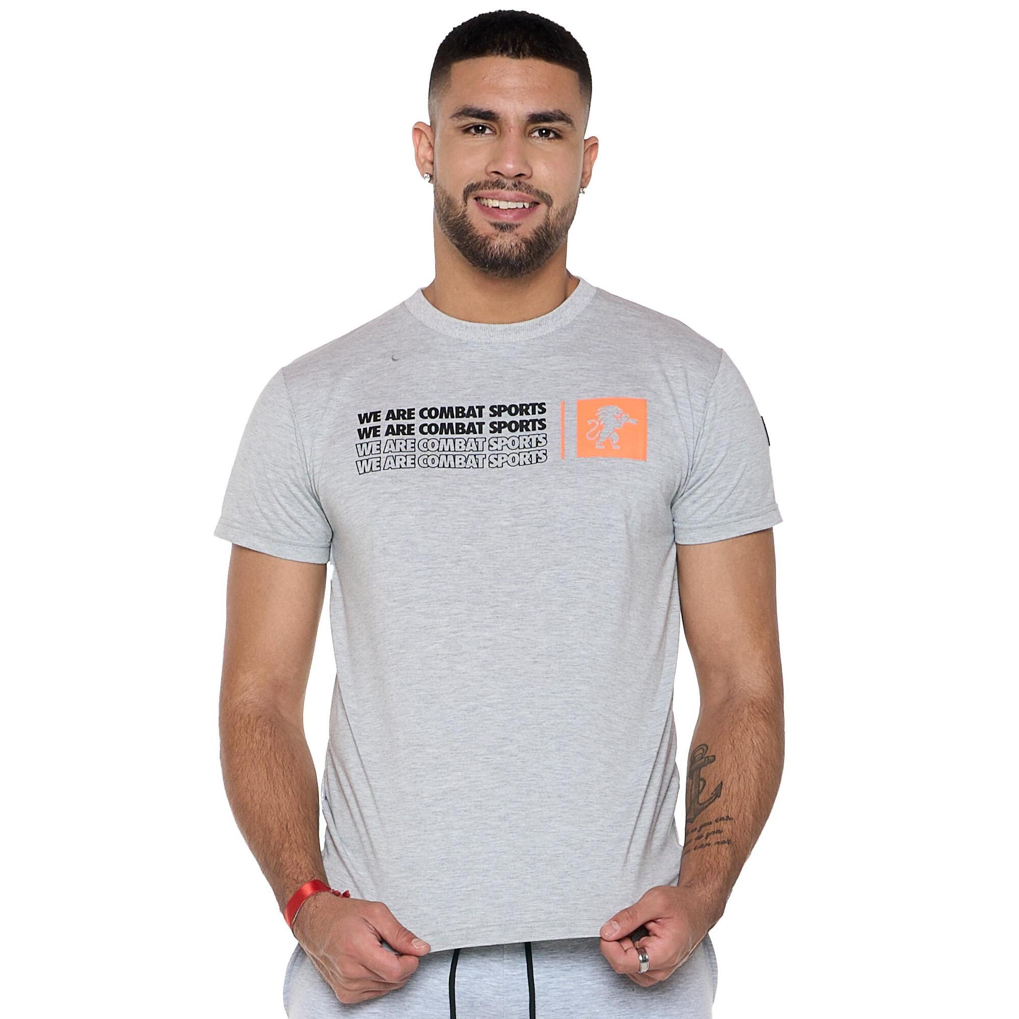 T-shirt a maniche corte in cotone elasticizzato "Tech"