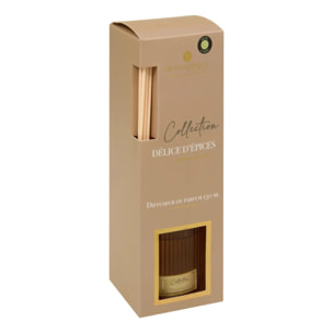 Diffuseur de parfum Albie 150ml verre Délices d'Epices