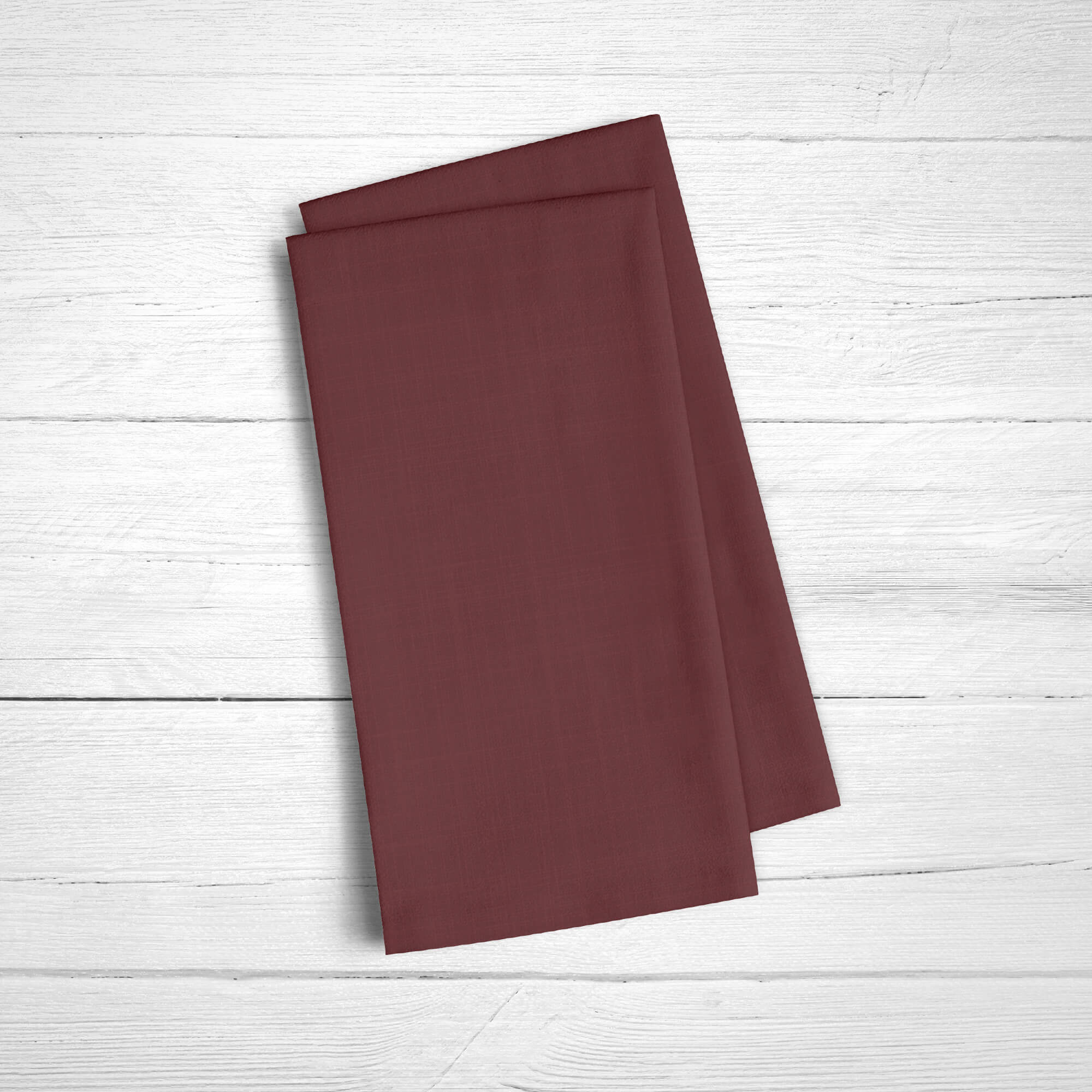 Pack de 2 serviettes 100% lin Bordeaux 50x50 cm