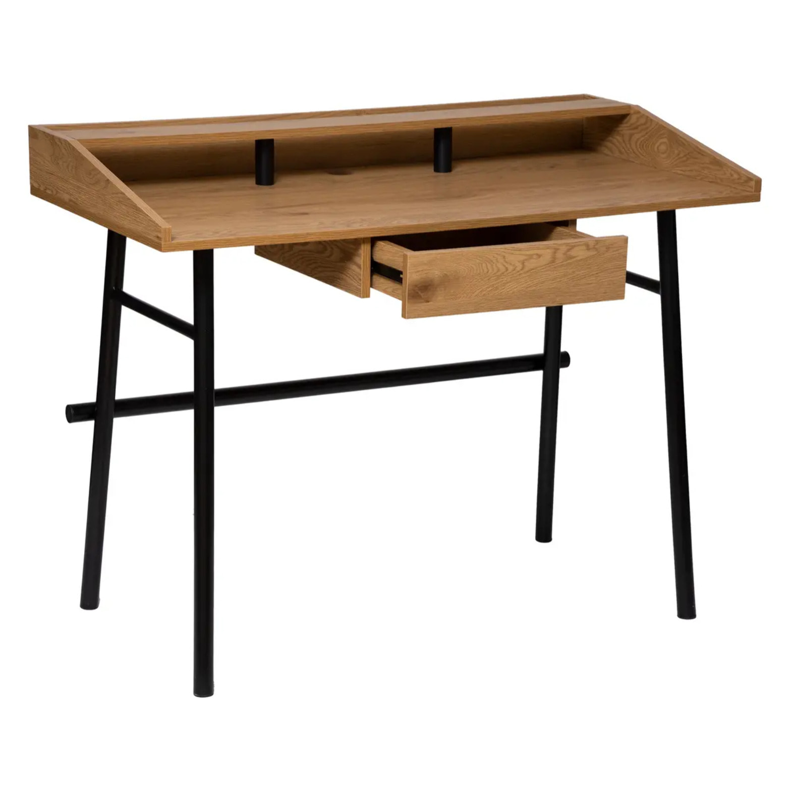 Bureau 1 tiroir "Josan" effet chêne L110cm