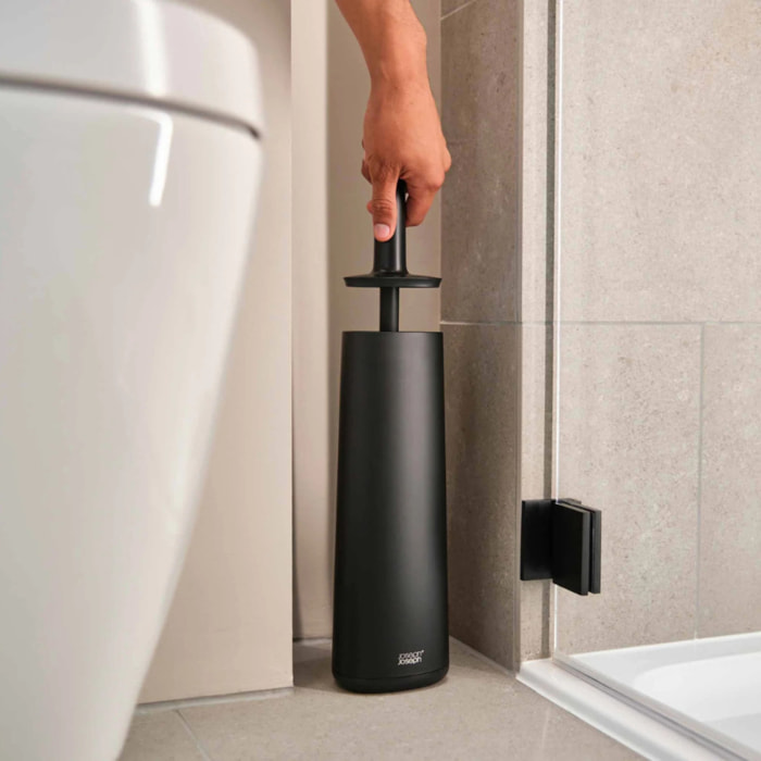 Flex™ 360 brosse WC anti gouttes, noir mat (70597)