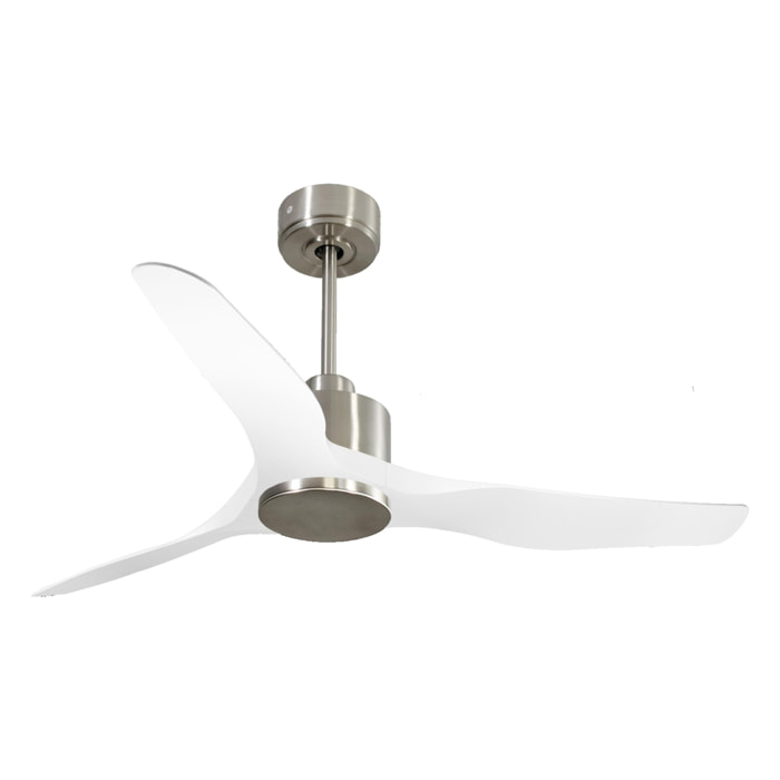 Ventilateur de plafond Réversible  Thermostat Wifi Moteur à courant continu Toits en pente Télécommande Adaptateur 2/3 Lames Hypersilence Mémoire