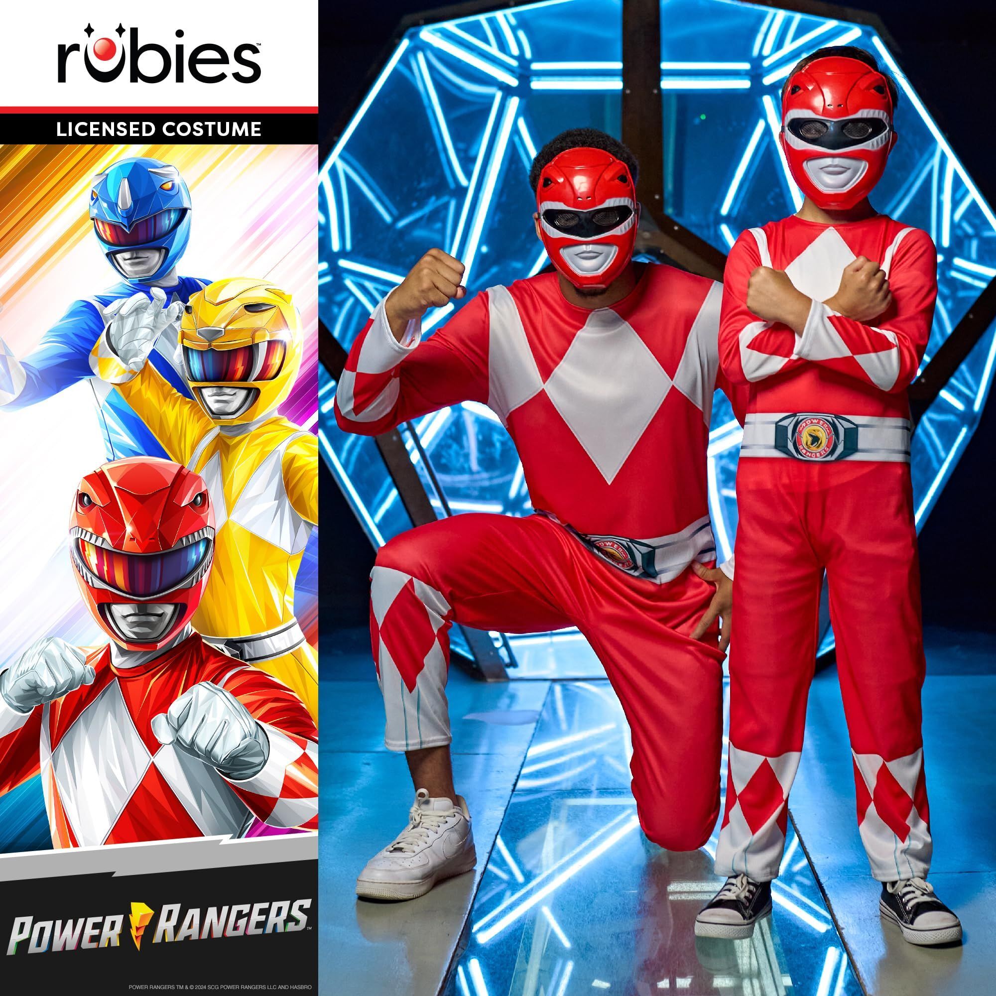 DISFRAZ POWER RANGERS ROJO MGM CL INF