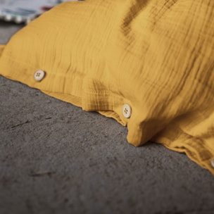 Housse De Couette 100% gaze De Coton Safran