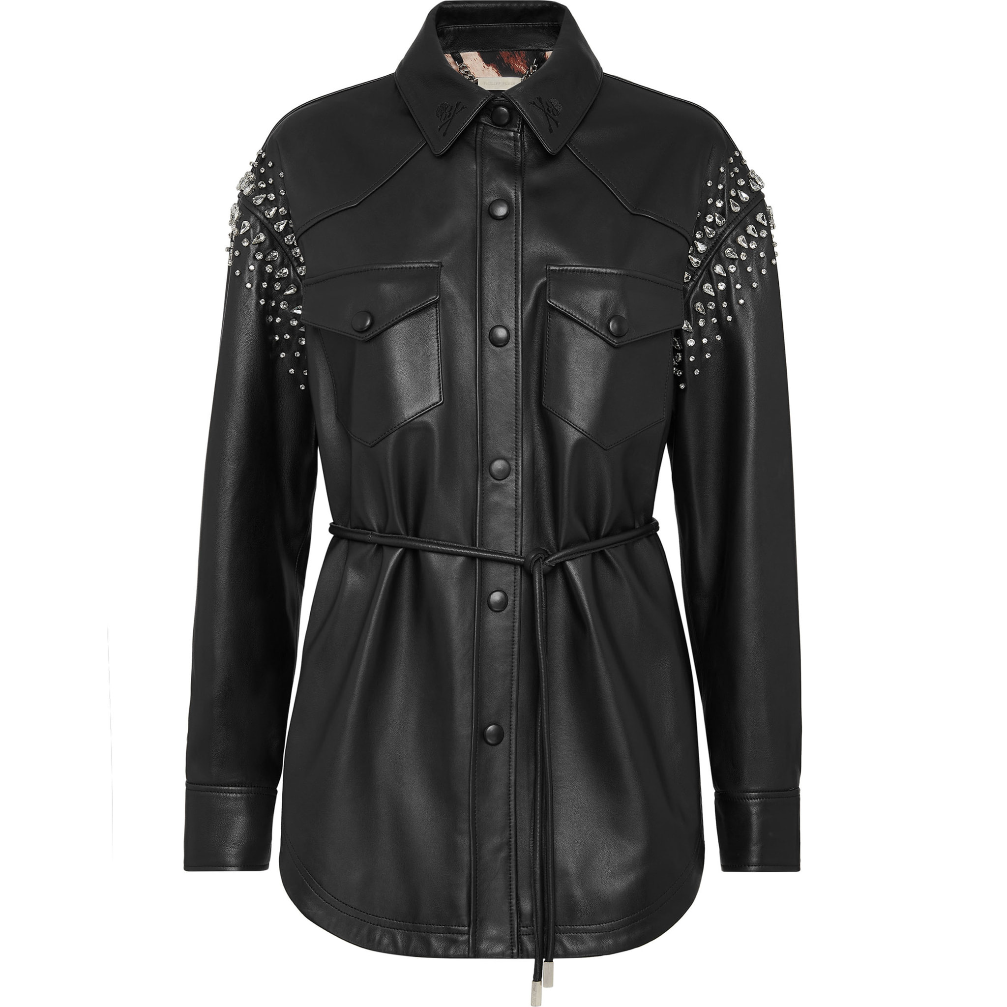 PHILIPP PLEIN Leather Shirt
