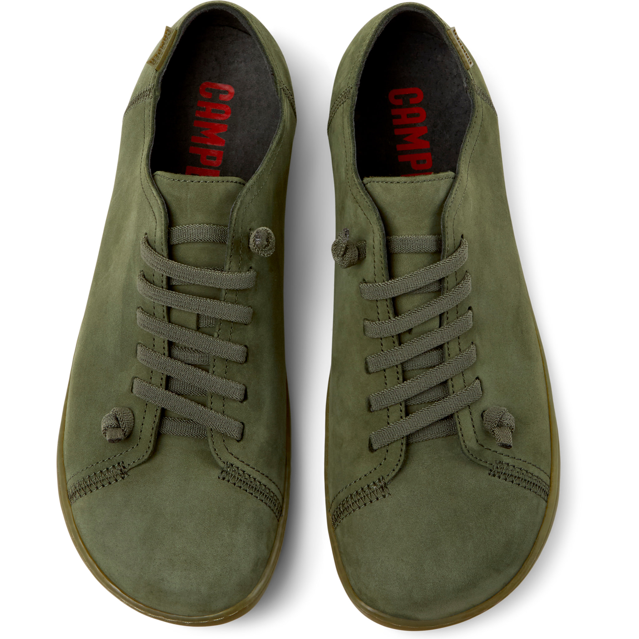 Zapatillas - CAMPER Peu Cami - Verde - Cuero Nubuck