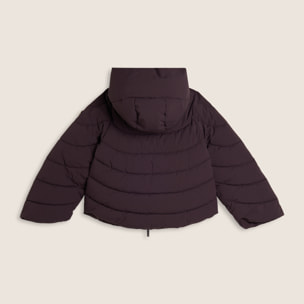 Piumino cropped donna con maniche svasate