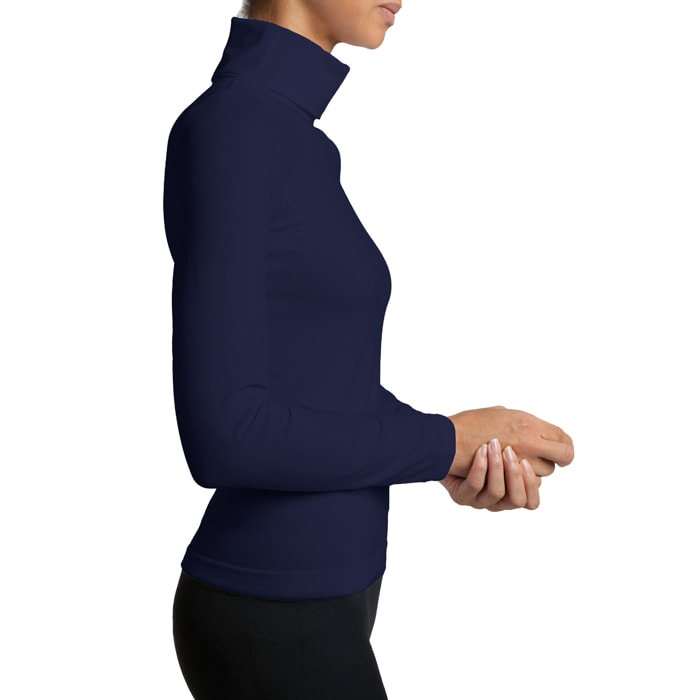 Top a maniche lunghe a collo alto Turtleneck Top Long Sleeves