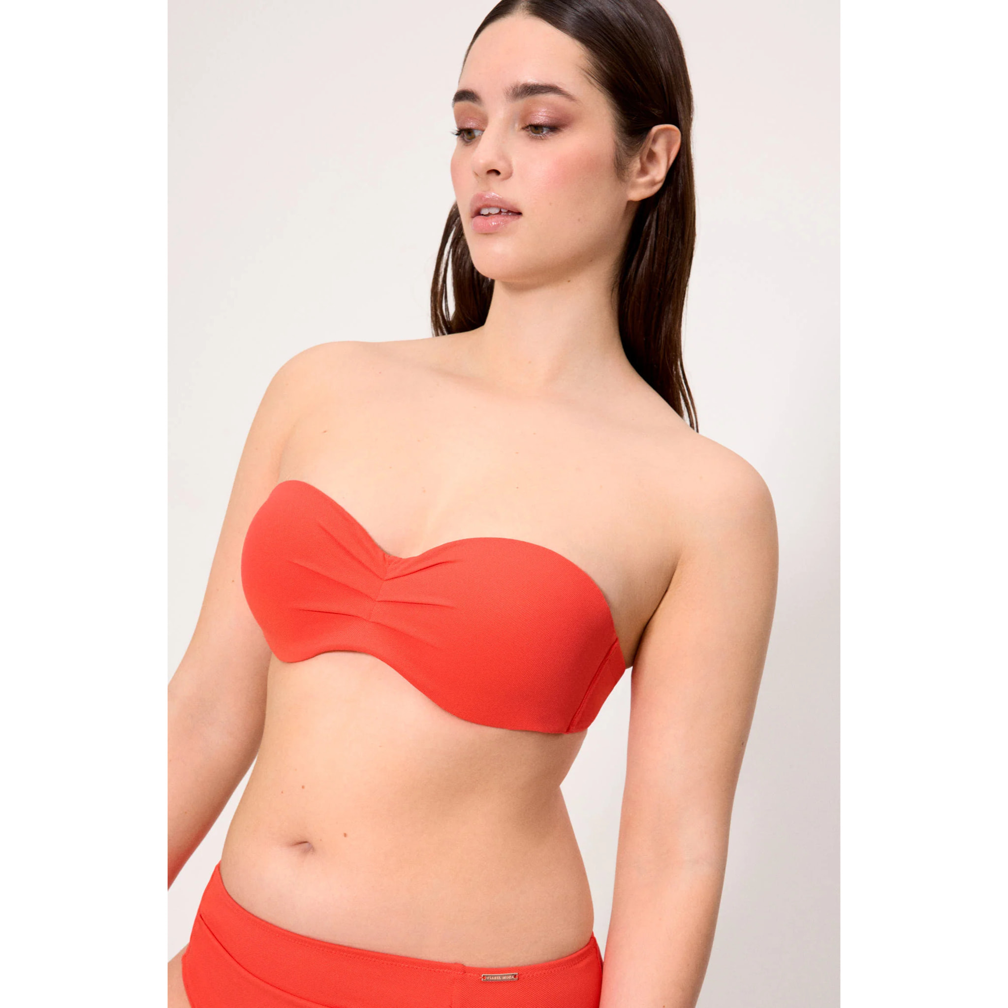 Top bikini bandeau Arancio