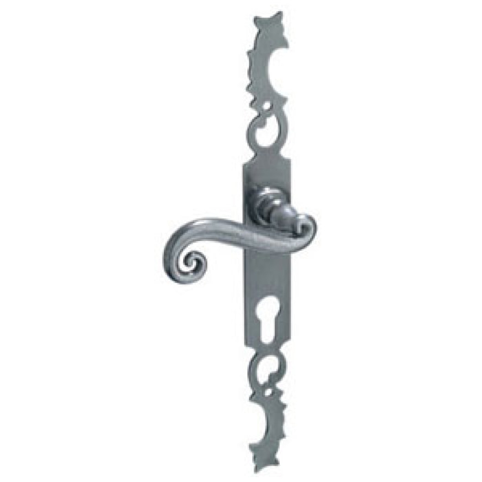 Ensemble de porte rustique Aquitaine 41 BOUVET Epoxy gris - Clé L - 415