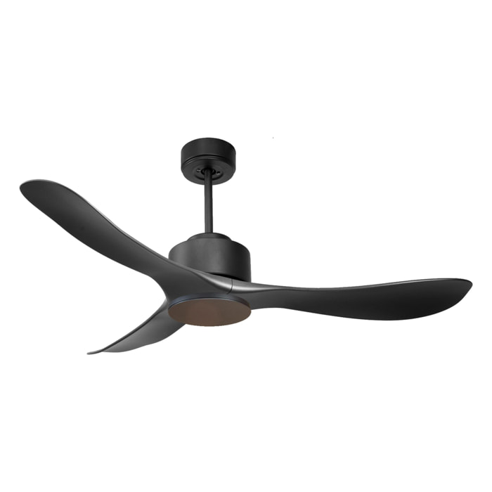 Ventilateur de plafond ø132 cm avec Wifi Réversible Hypersilence 40   W Noir