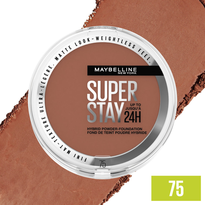 Maybelline New York Superstay 24H Hybride Fond de teint-Poudre Longue Tenue 75 - 9 GRM