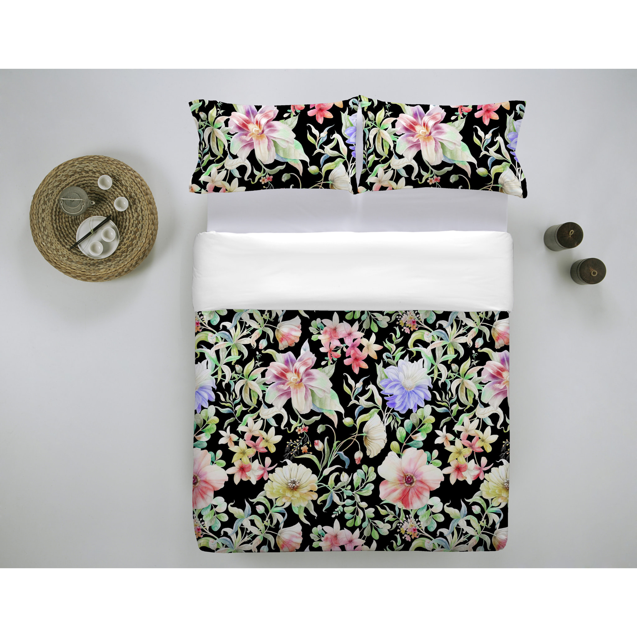 Funda nórdica 100% algodón Corcega Black