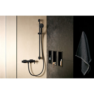 Pulsify Select S Set de douche 105 3 jets Relaxation avec barre C 90 cm noir mat