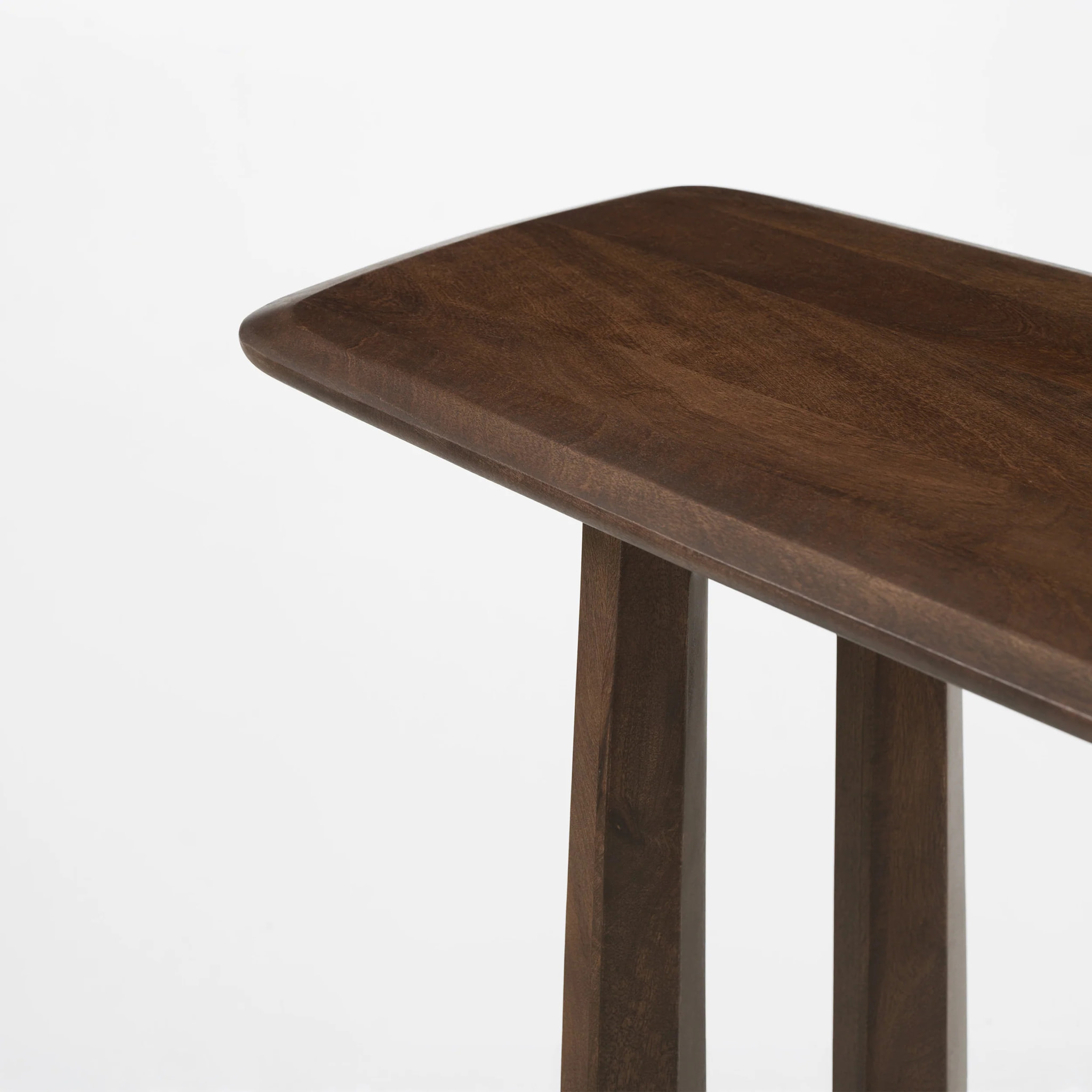 Console en bois de manguier massif marron foncé 150 cm - Maya