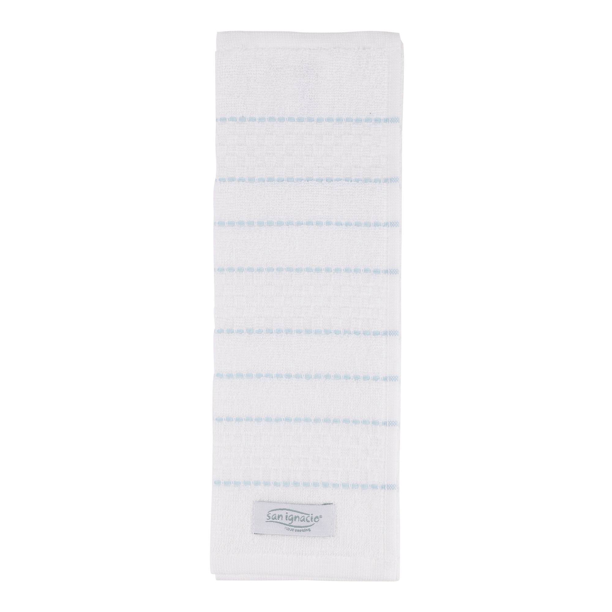 Set de 12 paños de cocina de 32x32cm 100% algodón 400gsm