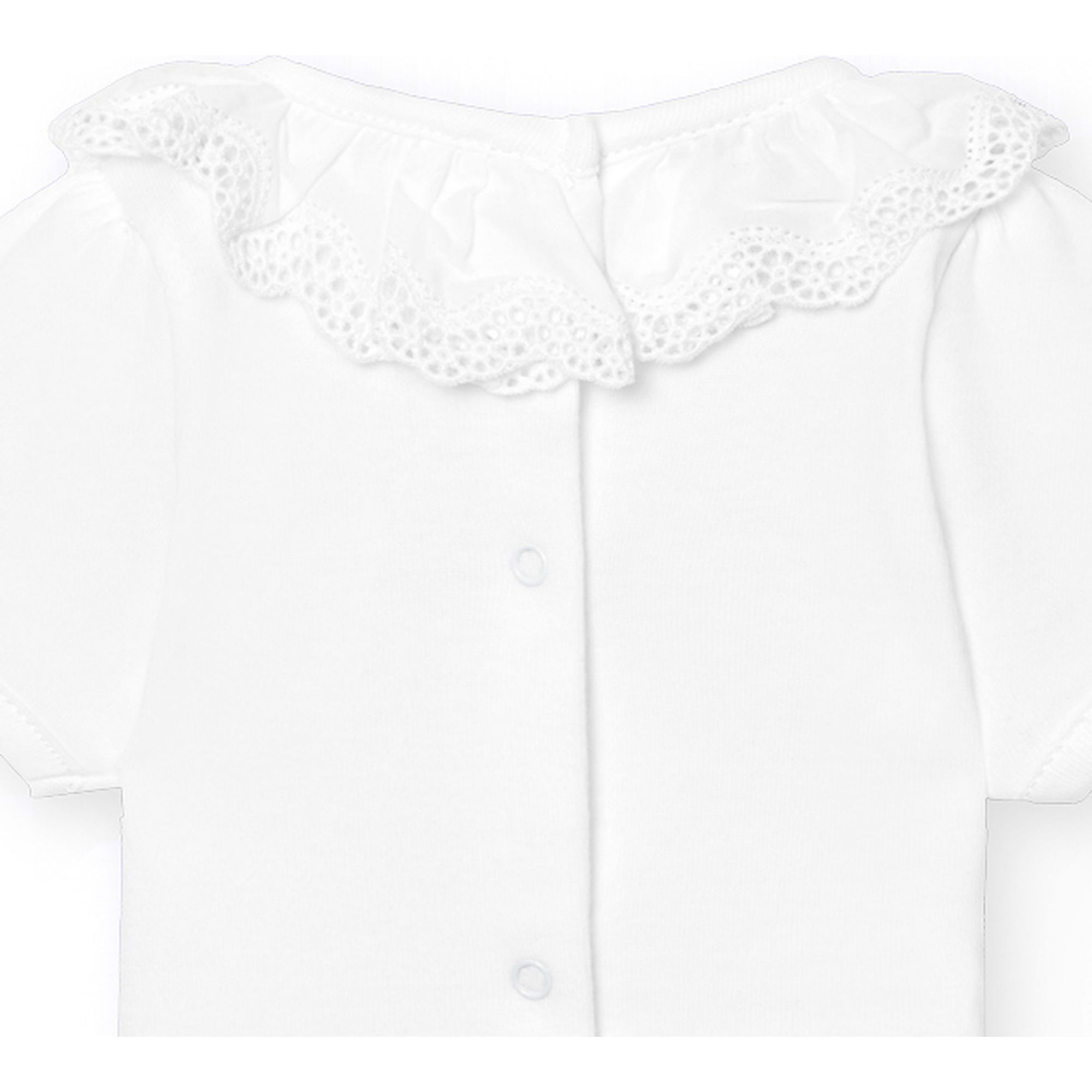 Body bebé manga corta cuello bolillo