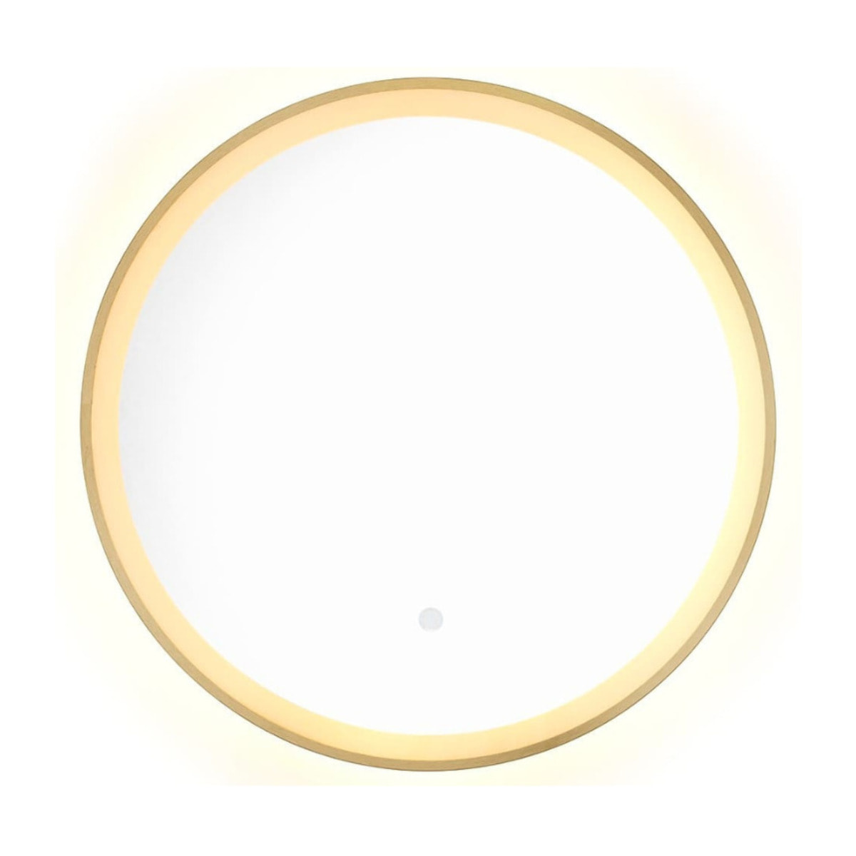 Boho by Siko Miroir mural rond avec capteur 60x60cm, doré (SATZLED60ZL)