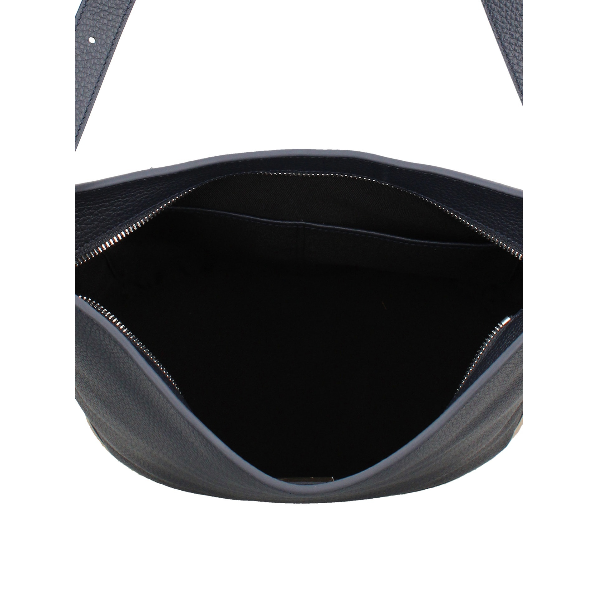 Borsa a spalla da donna Made in Italy - Modello Zelia Plus - 100% pelle - 29.0 x 32.0 x 17.5 cm