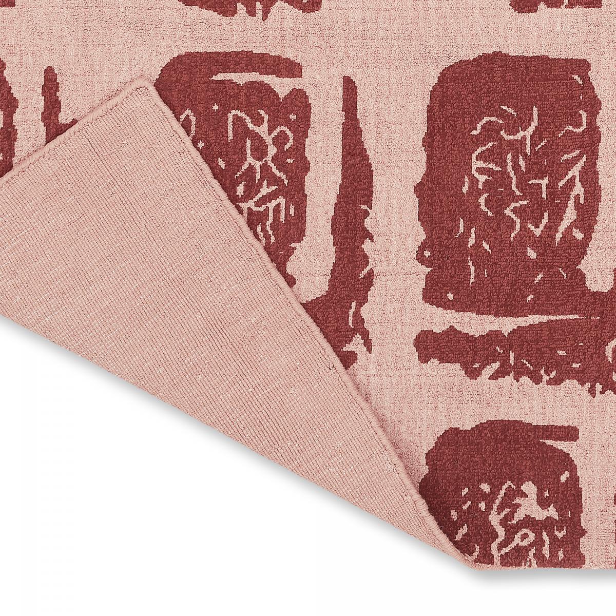 Tapis salon et chambre fait à la main en coton motif abstrait