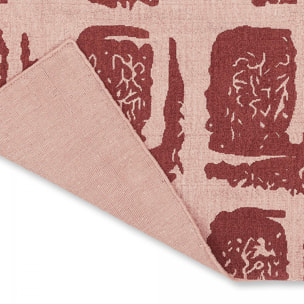 Tapis salon et chambre fait à la main en coton motif abstrait