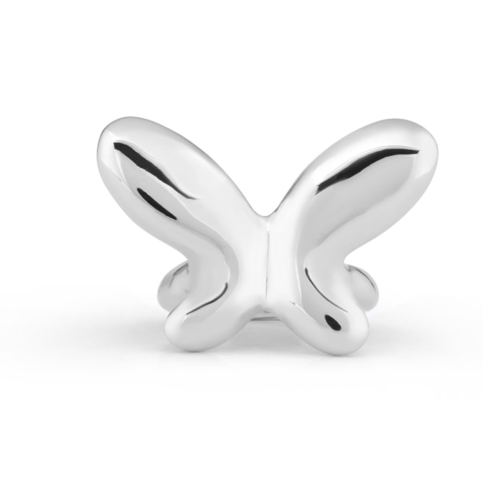 Anillo Butterfly effect PLATEADO 12
