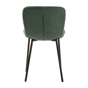 Silla Poliester Verde 44x52x77 Cm