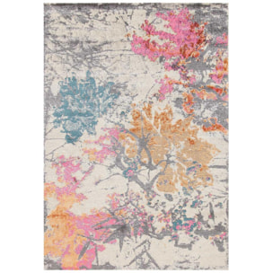 Tapis salon et chambre tissé motif floral POTO