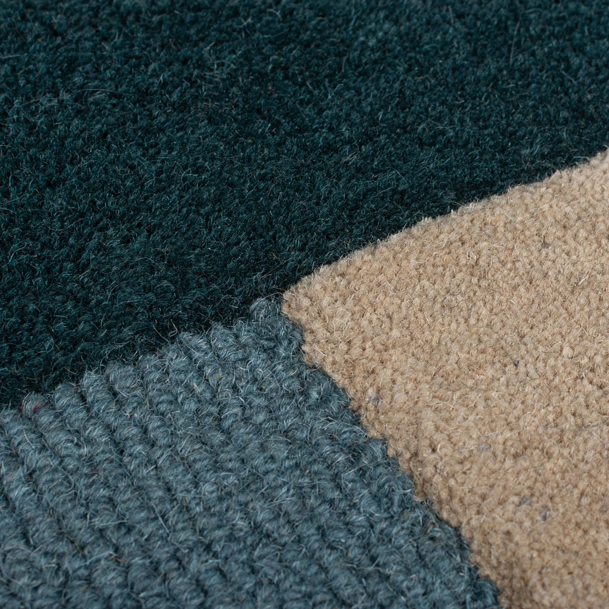 Tapis en laine LABYRINTHE Vert