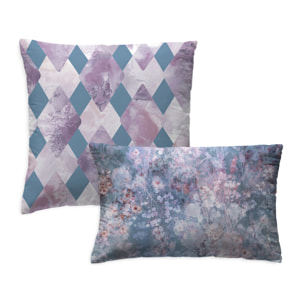 Pack 2 fundas cojín decorativas KIMPHIME BLUE