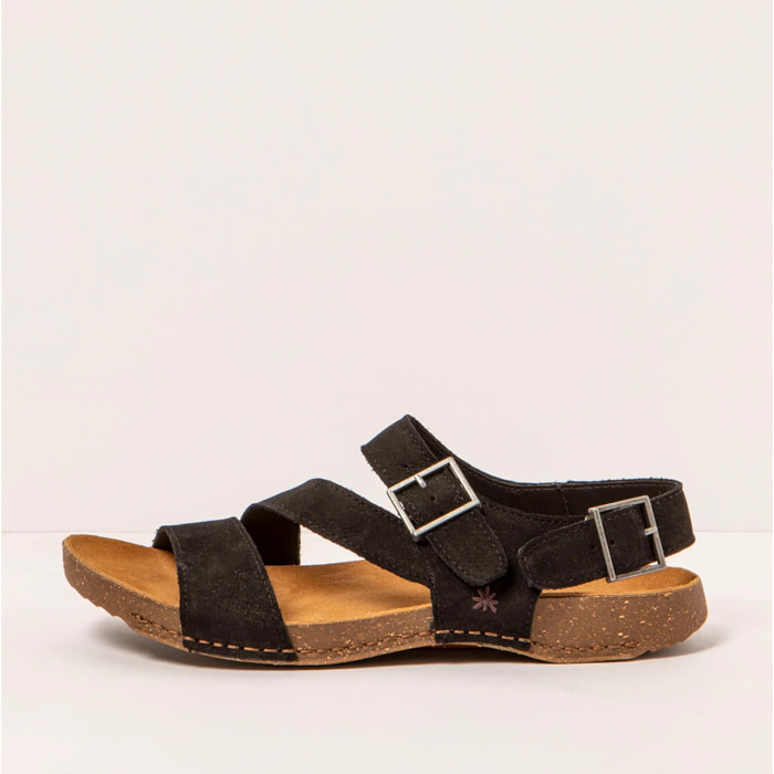 Sandalias 0999 NOBUCK BLACK/ I BREATHE color Black